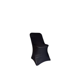 Black spandex chair cover
