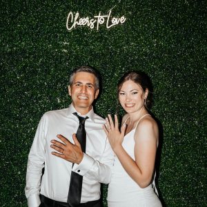 Cheers to love neon sign