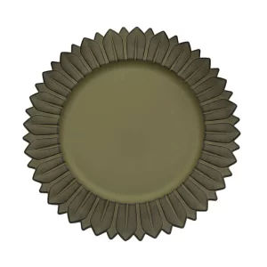 Matte Olive Charger Plate
