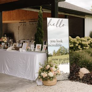 Large welcome mirror