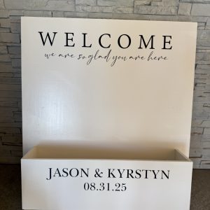 Flower Box Welcome Sign