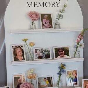 In loving memory display